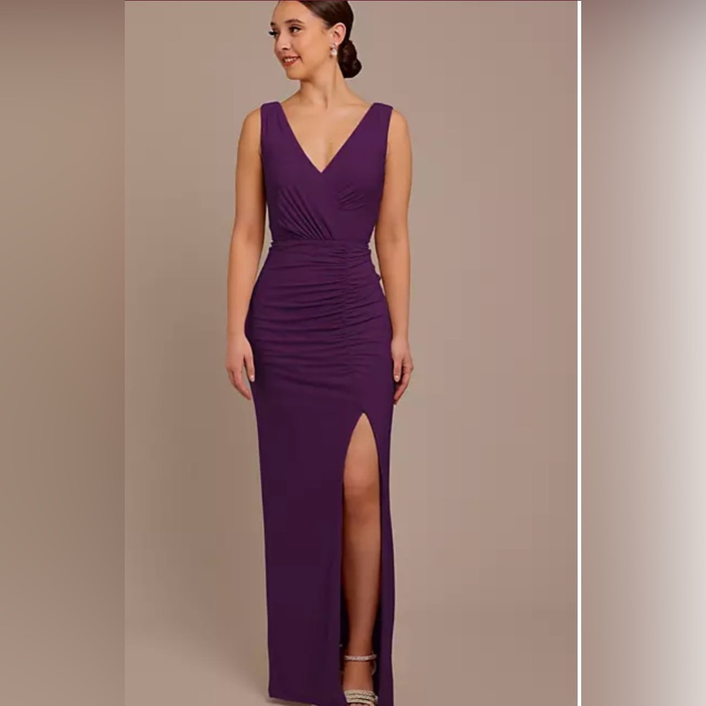 David’s Bridal Jersey Tank Ruched Dress